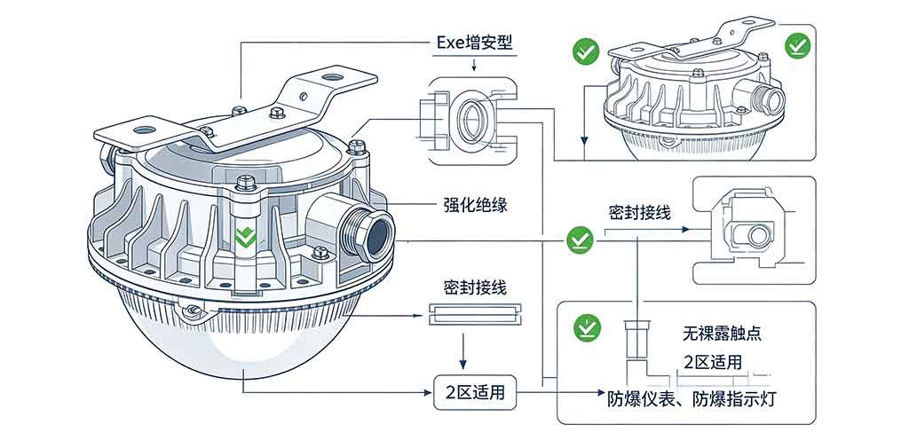 Exe增安型防爆设备结构示意图