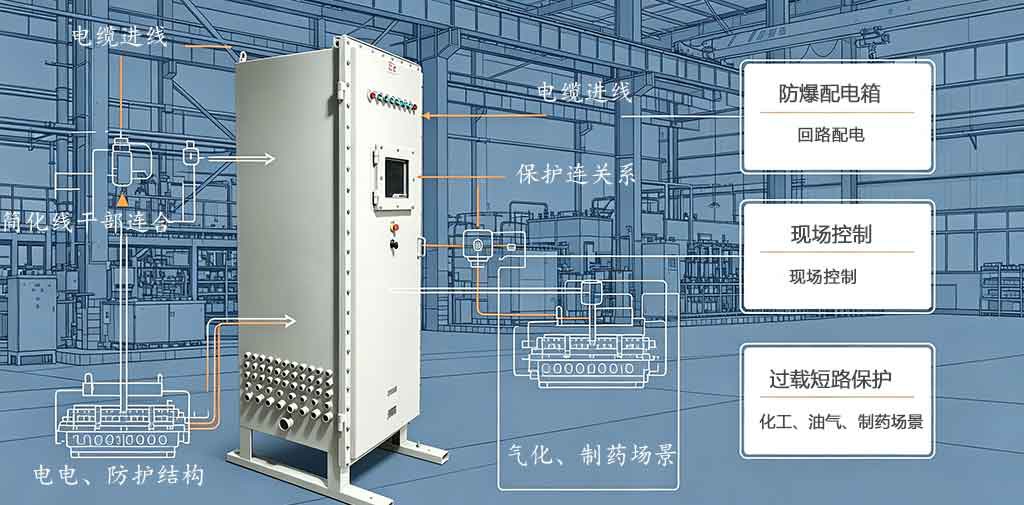 防爆配电箱工业应用说明图