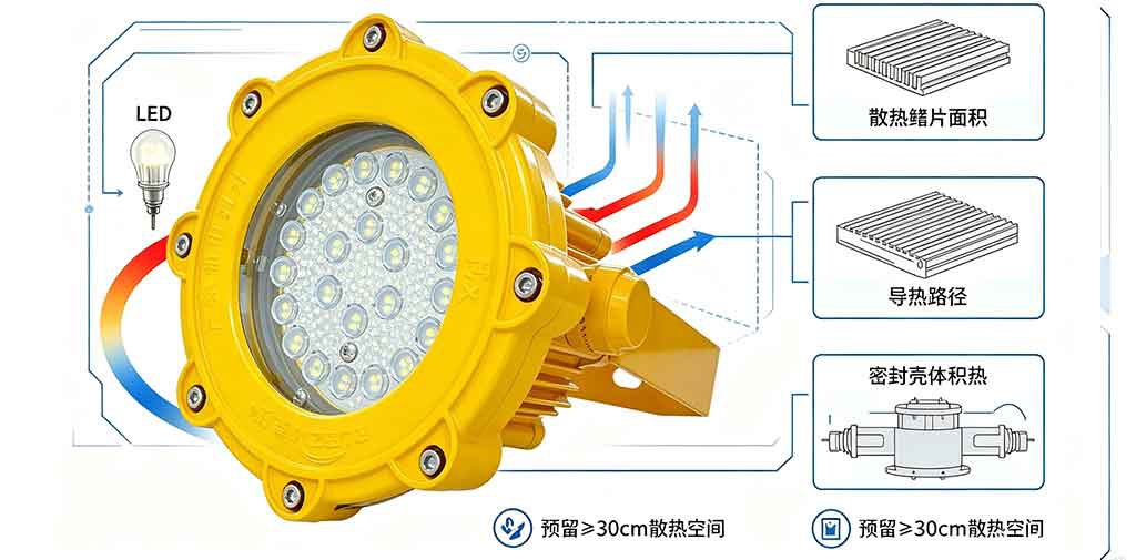 LED防爆灯散热结构图