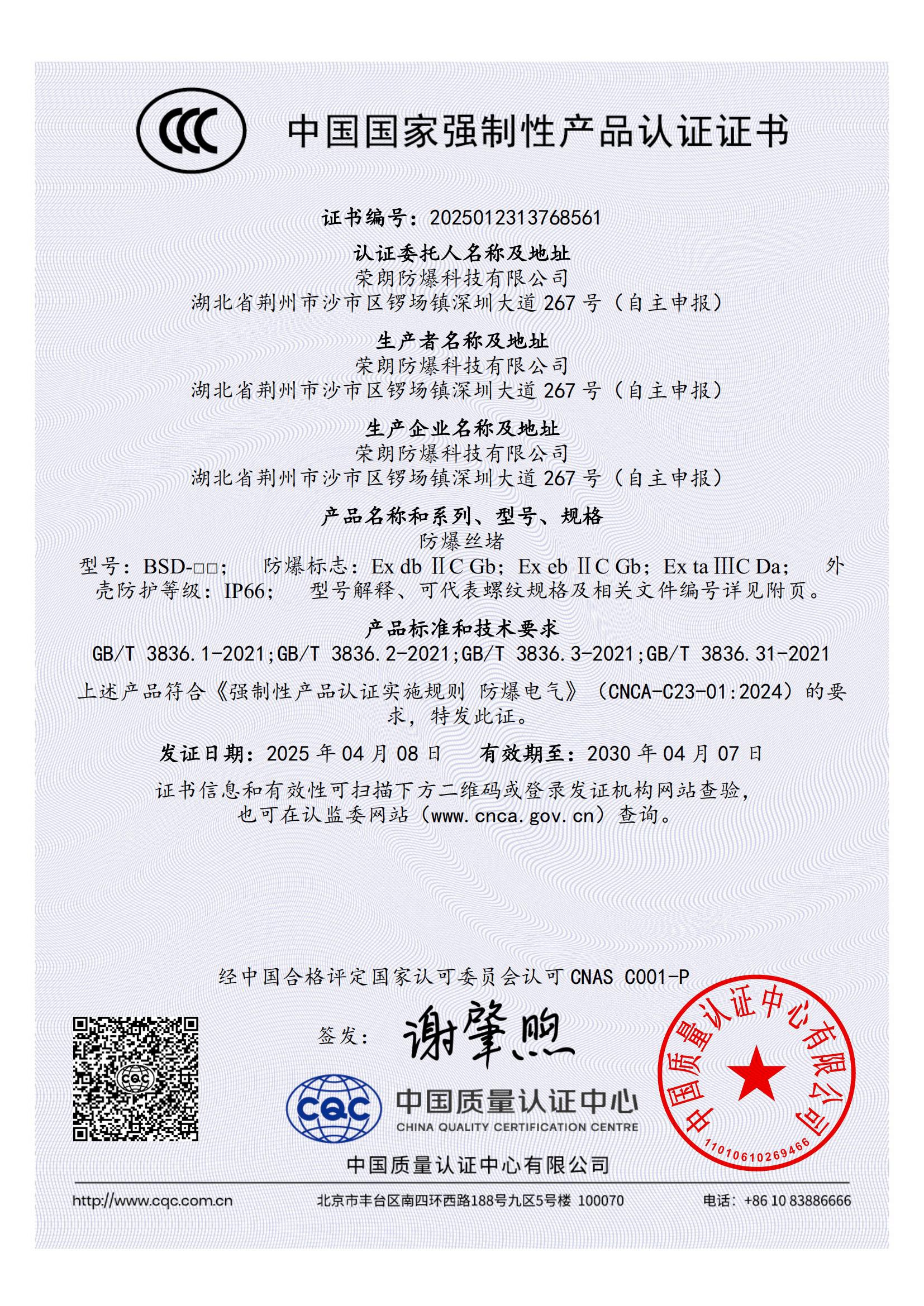 防爆丝堵BSD