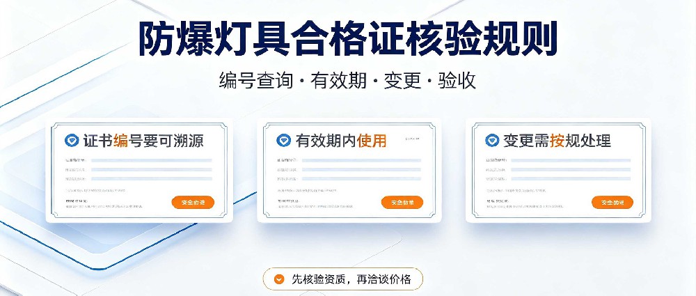 LED防爆灯合格证有效期与到期换证
