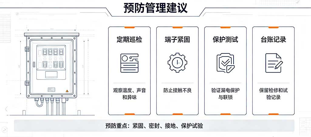 防爆配电箱故障预防管理