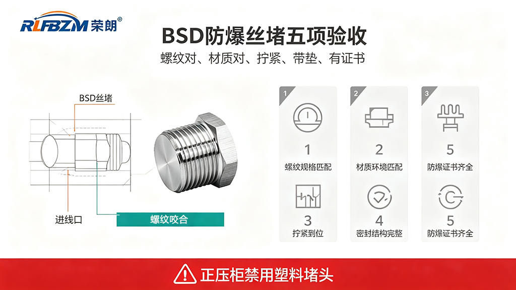 BSD防爆堵头-五项验收图