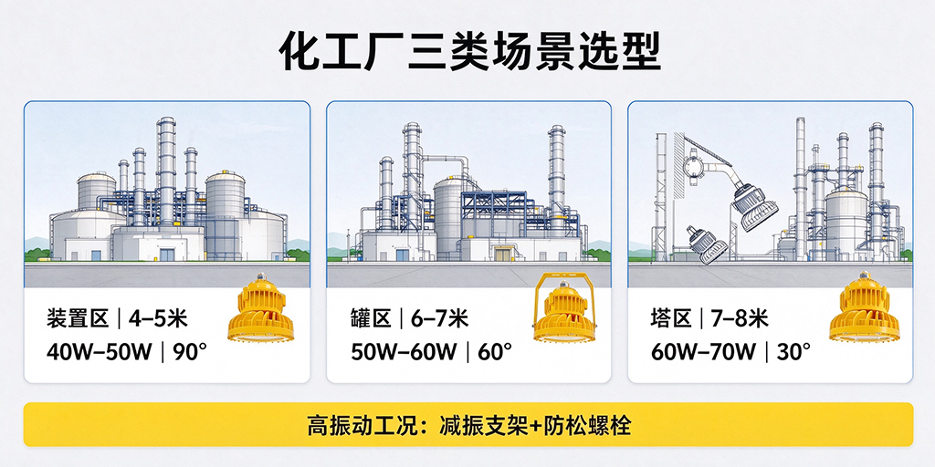 化工厂三类场景选型