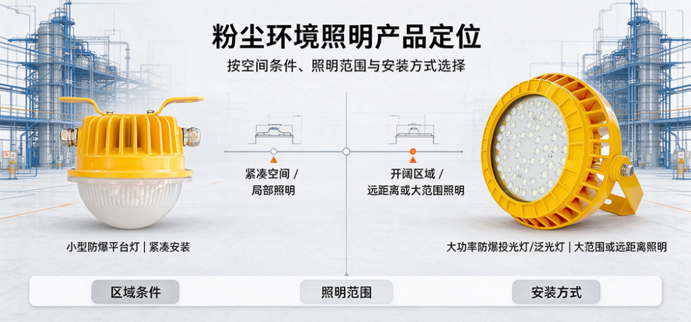 大型化工仓储与物流分拨中心粉尘防爆照明选型