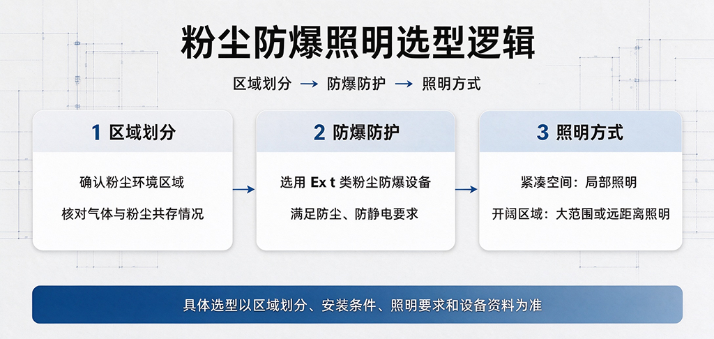 粉尘防爆照明选型逻辑.png