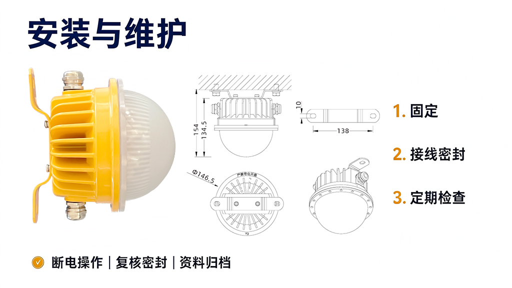 RLB8183防爆灯安装与维护