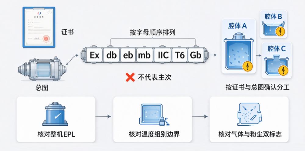 防爆标志字母顺序不代表主次