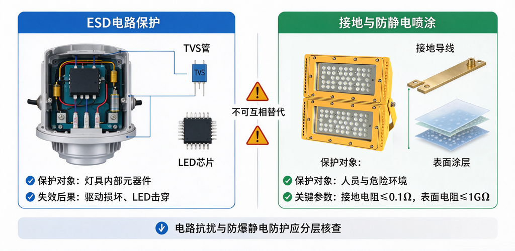 ESD 电路保护与外壳防静电防爆防护对比