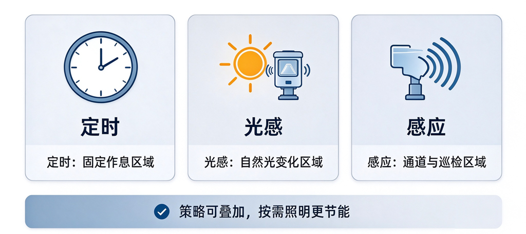 智能防爆照明系统三类控制策略