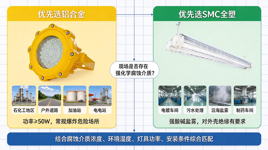 铝合金全塑工况化选型决策图