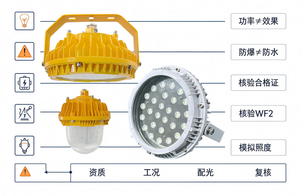 LED防爆灯选型流程