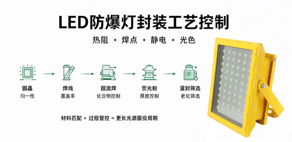 LED防爆灯灯珠封装工艺