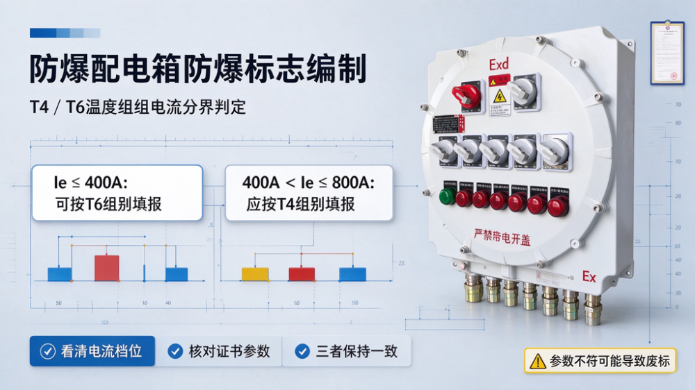 爆配电箱投标技术文件防爆标志编制与-T4T6-判定
